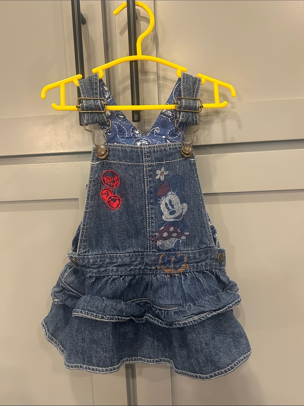 12 month Disney Parks Minnie Mouse overall dress